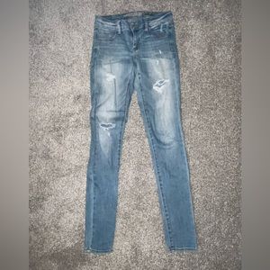 American Eagle distressed size 2 XTRA-LONG jeans.